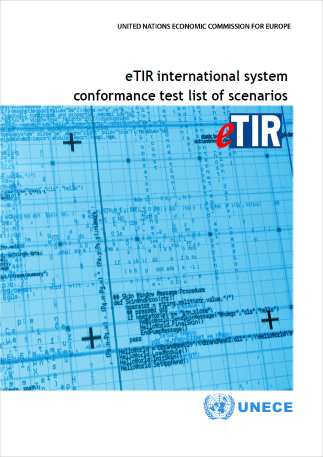 eTIR international system conformance test list of scenarios